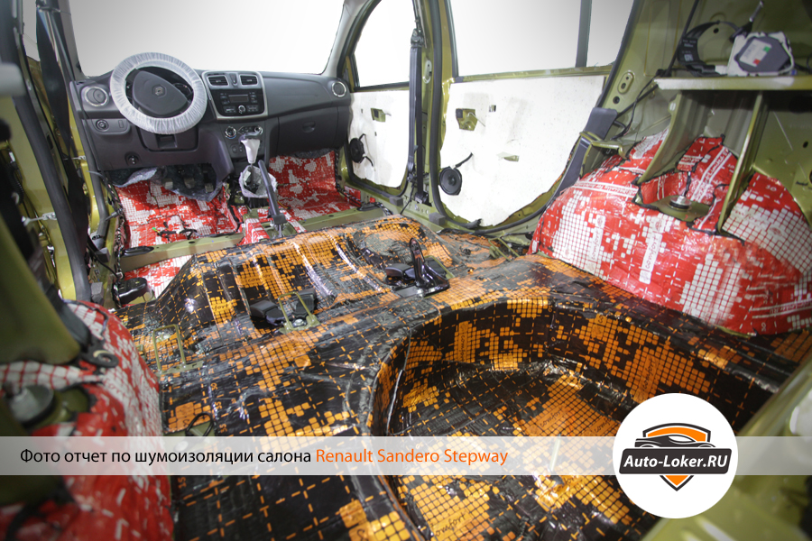 Шумоизоляция колесных арок Renault Sandero