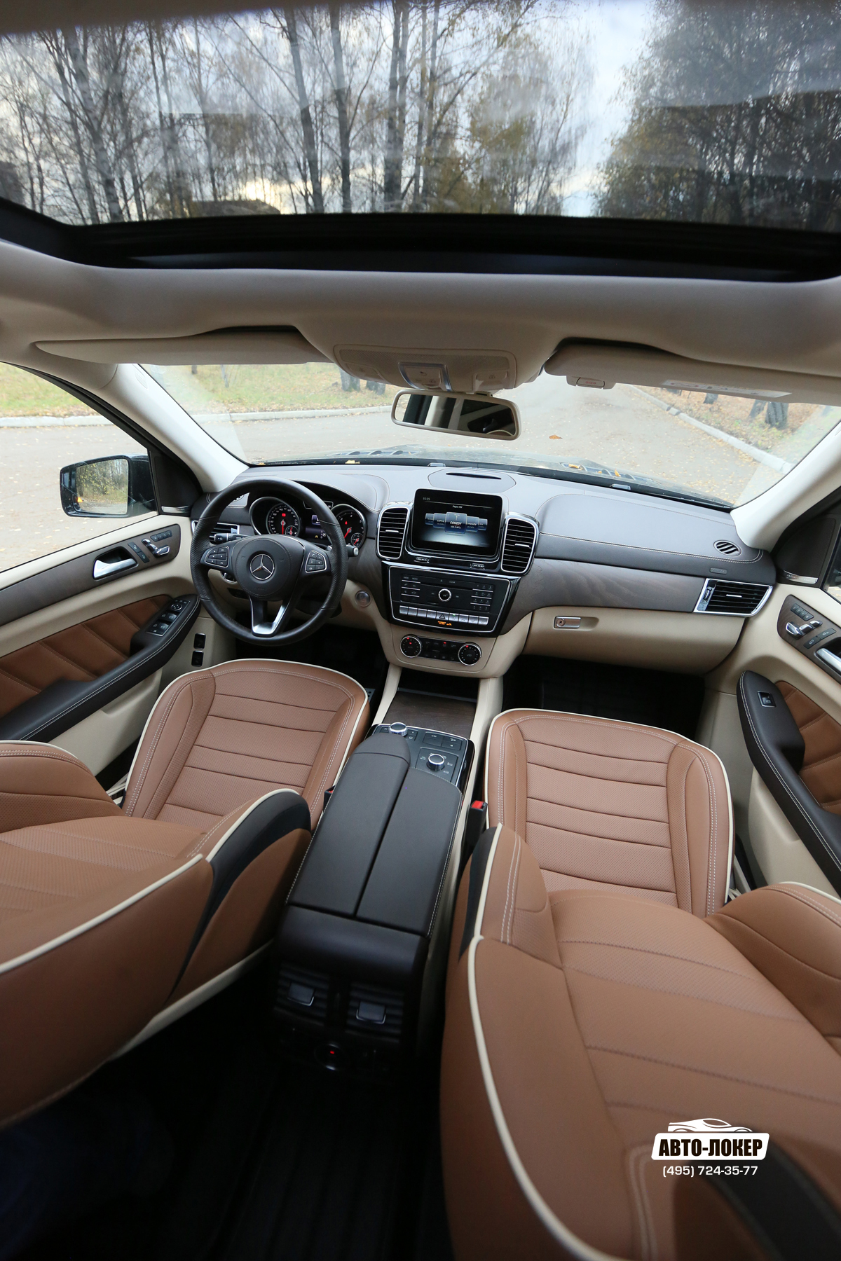Перетяжка кожей Mercedes GLS (X166)