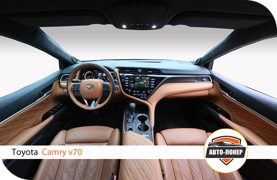 Перетяжка кожей Toyota Camry 70
