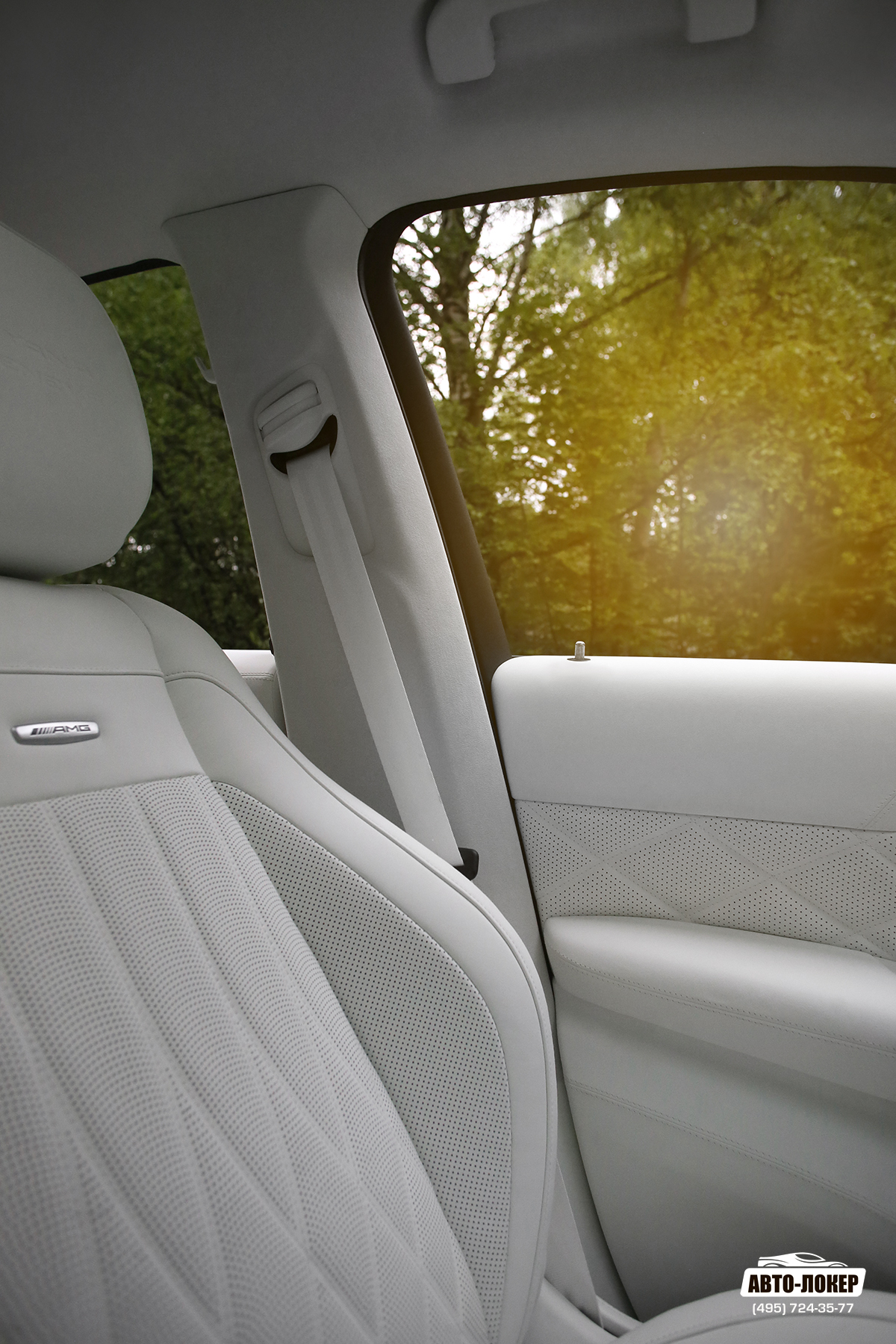 Перетяжка салона кожей и алькантарой Mercedes GLE W167