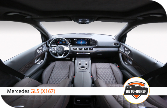Перетяжка салона и потолка кожей Mercedes GLS (X167)