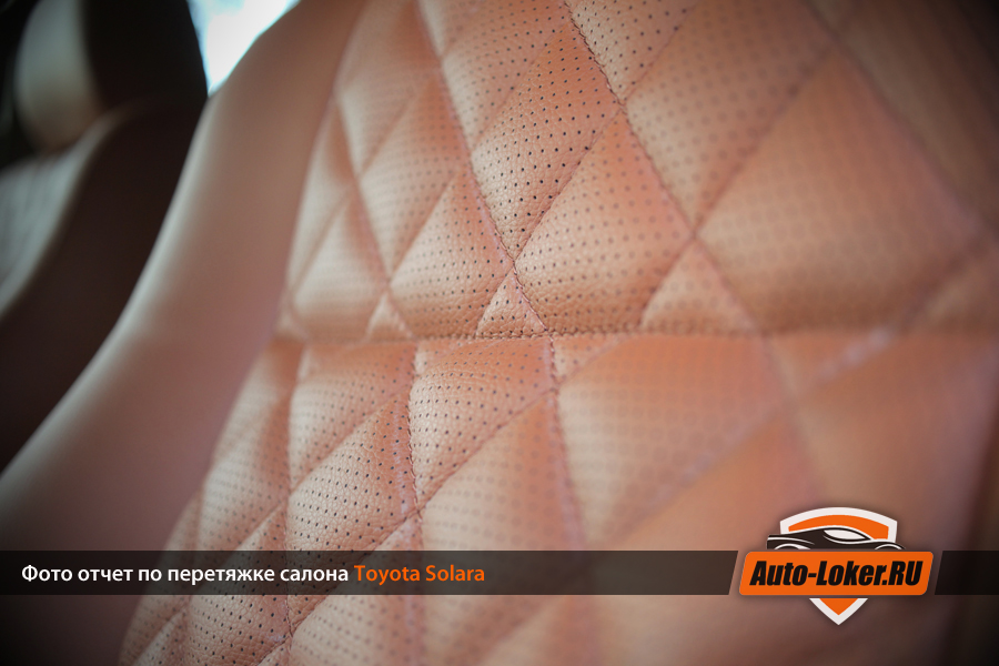 Перетяжка кожей Toyota Solara