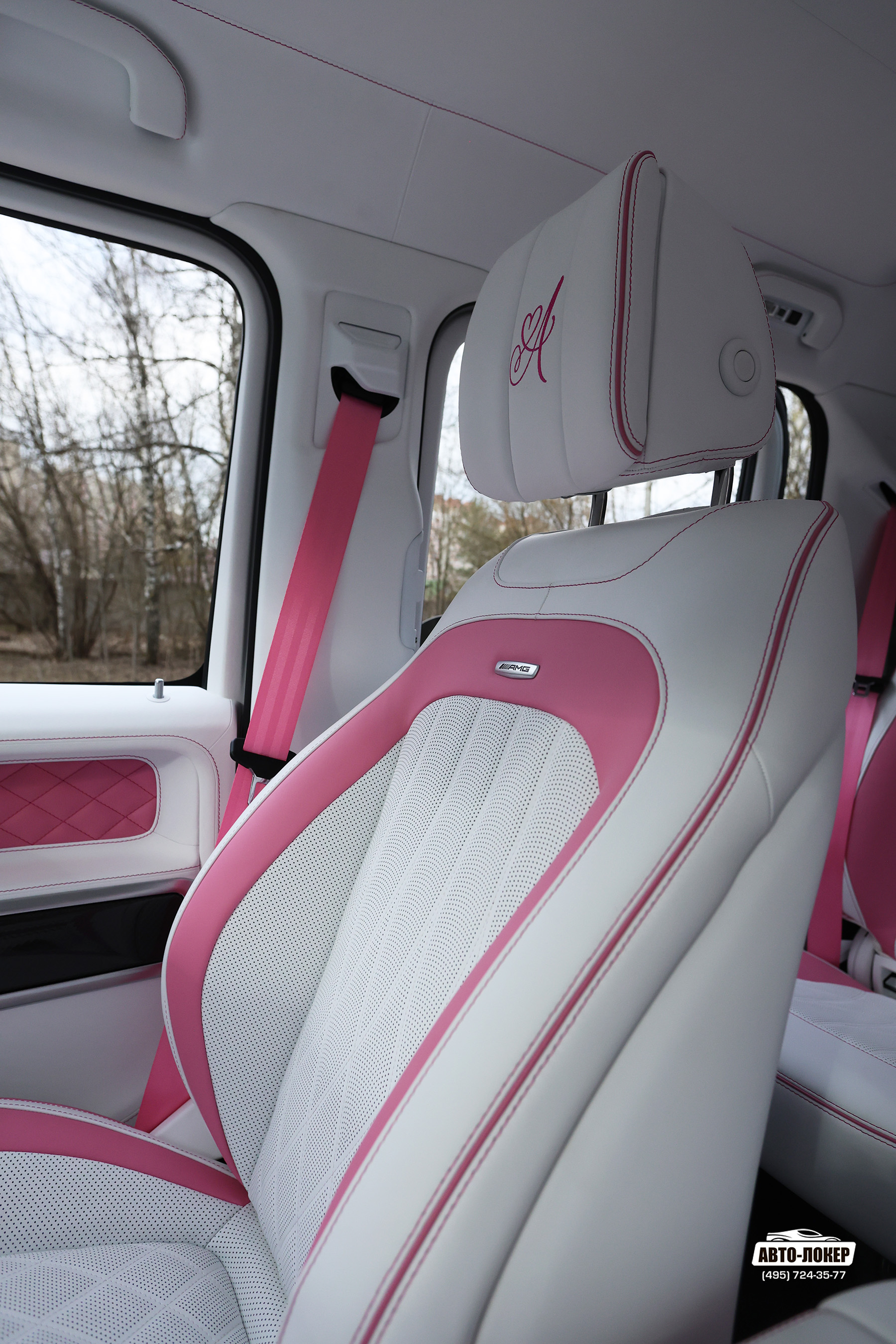 Перетяжка сидений салона кожей Gelandewagen