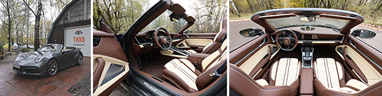 Очень стильный салон для Porsche 911