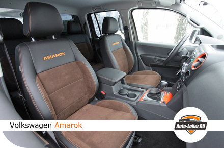 Перетяжка кожей VW Amarok