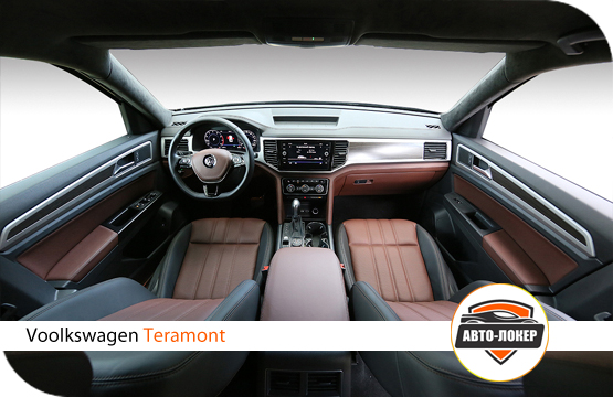 Перетяжка салона кожей VW Teramont