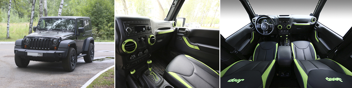 Перетяжка кожей Jeep Wrangler Перетяжка кожей Jeep Wrangler
