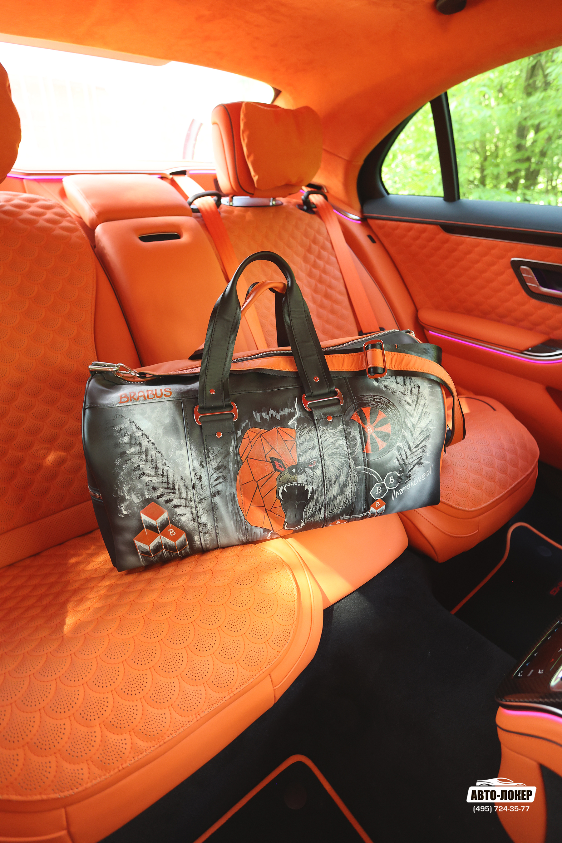 Изготовление сумки с индивидуальным дизайном для MB S-klass W223 Brabus