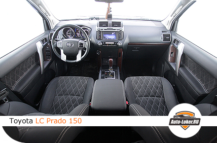 Перетяжка салона Toyota Prado 150 с алькантарой