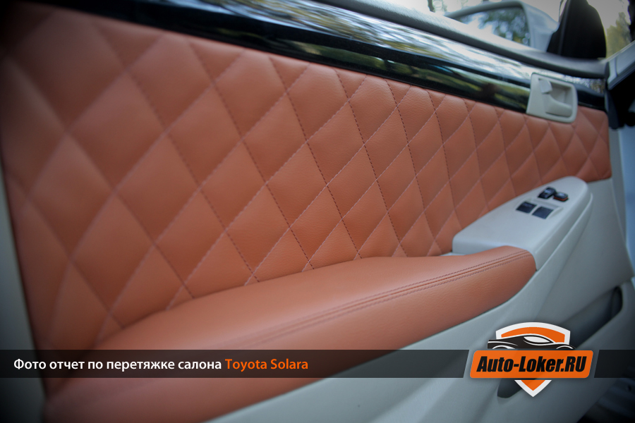 Перетяжка кожей Toyota Solara