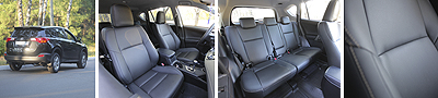 Перетяжка салона Toyota RAV4 IV из эко кожи
