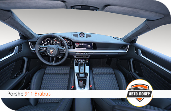 Перетяжка кожей салона Porsche 911