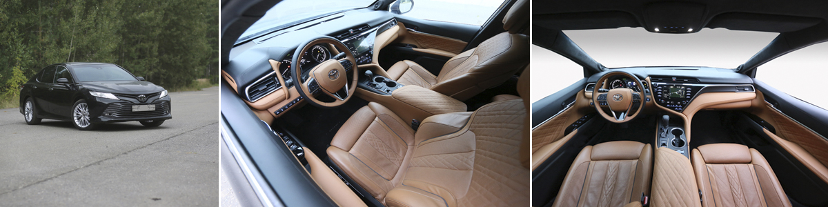 Перетяжка салона кожей Тойота Камри в стиле BMW 7 Перетяжка салона кожей Тойота Камри в стиле BMW 7