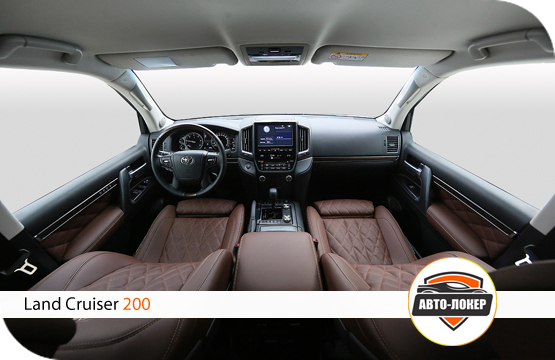 Перетяжка салона Land Cruiser 200 кожей