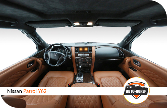 Перетяжка кожей Nissan Patrol (Y62)