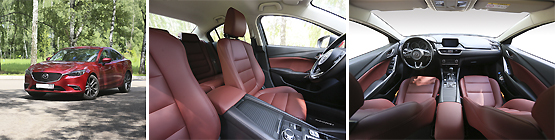 Перетяжка салона кожей Mazda6