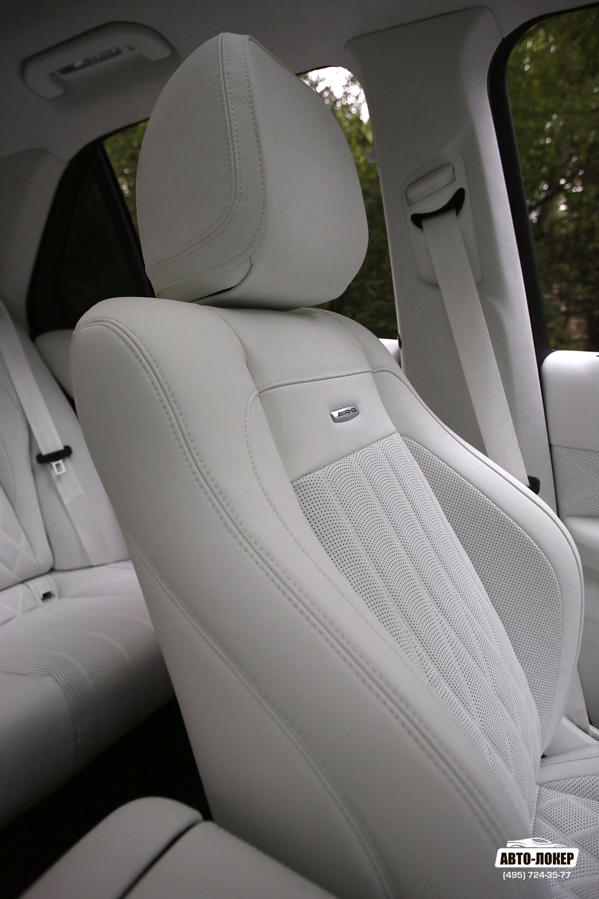 Перетяжка салона кожей и алькантарой Mercedes GLE W167