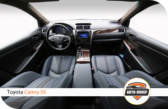 Перетяжка кожей и анатомия сидений Camry 55