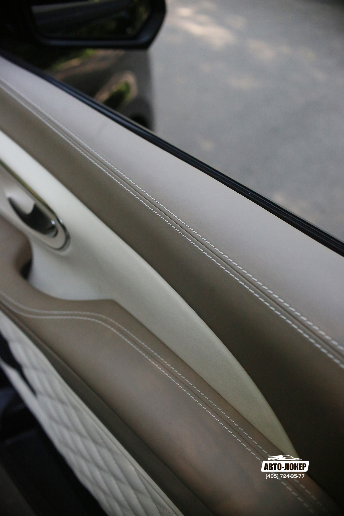 Перетяжка кожей дверей Mercedes V-klass W447