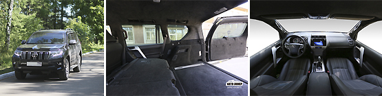 Перетяжка салона и потолка  Land Crioser Prado 150