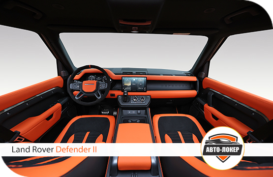 Перетяжка салона Land Rover Defender II кожей 