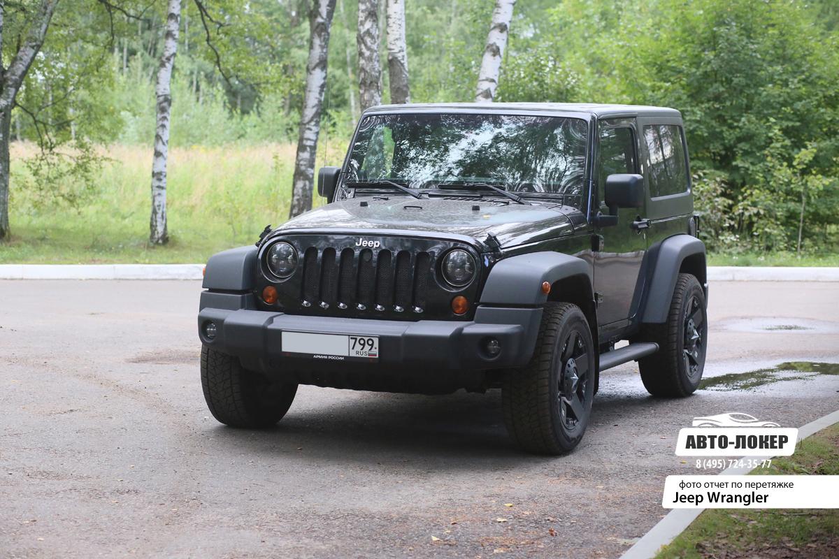 Перетяжка кожей Jeep Wrangler