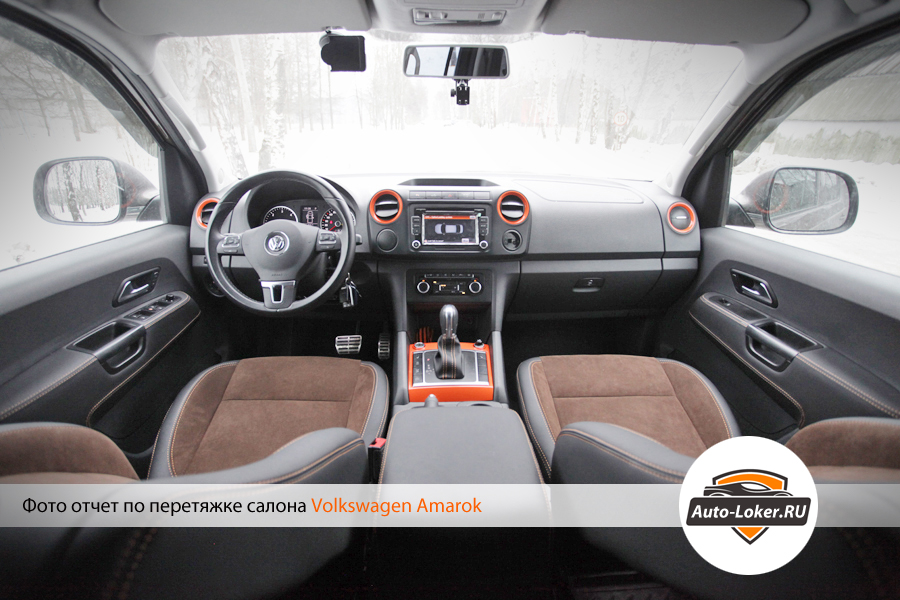 Перетяжка кожей Volkswagen Amarok