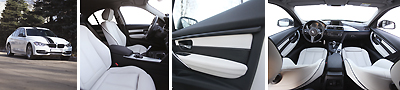 Перетяжка светлого салона BMW 3er F30