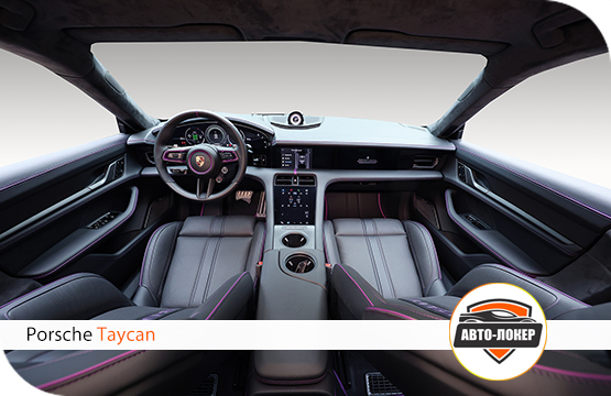 Перетяжка кожей салона Porsche Taycan